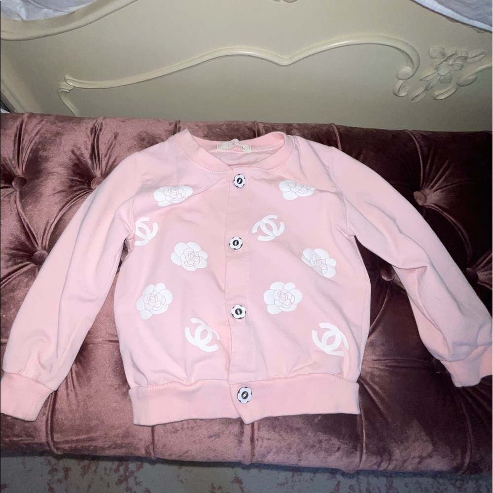 Toddler girls Chanel logo sweater